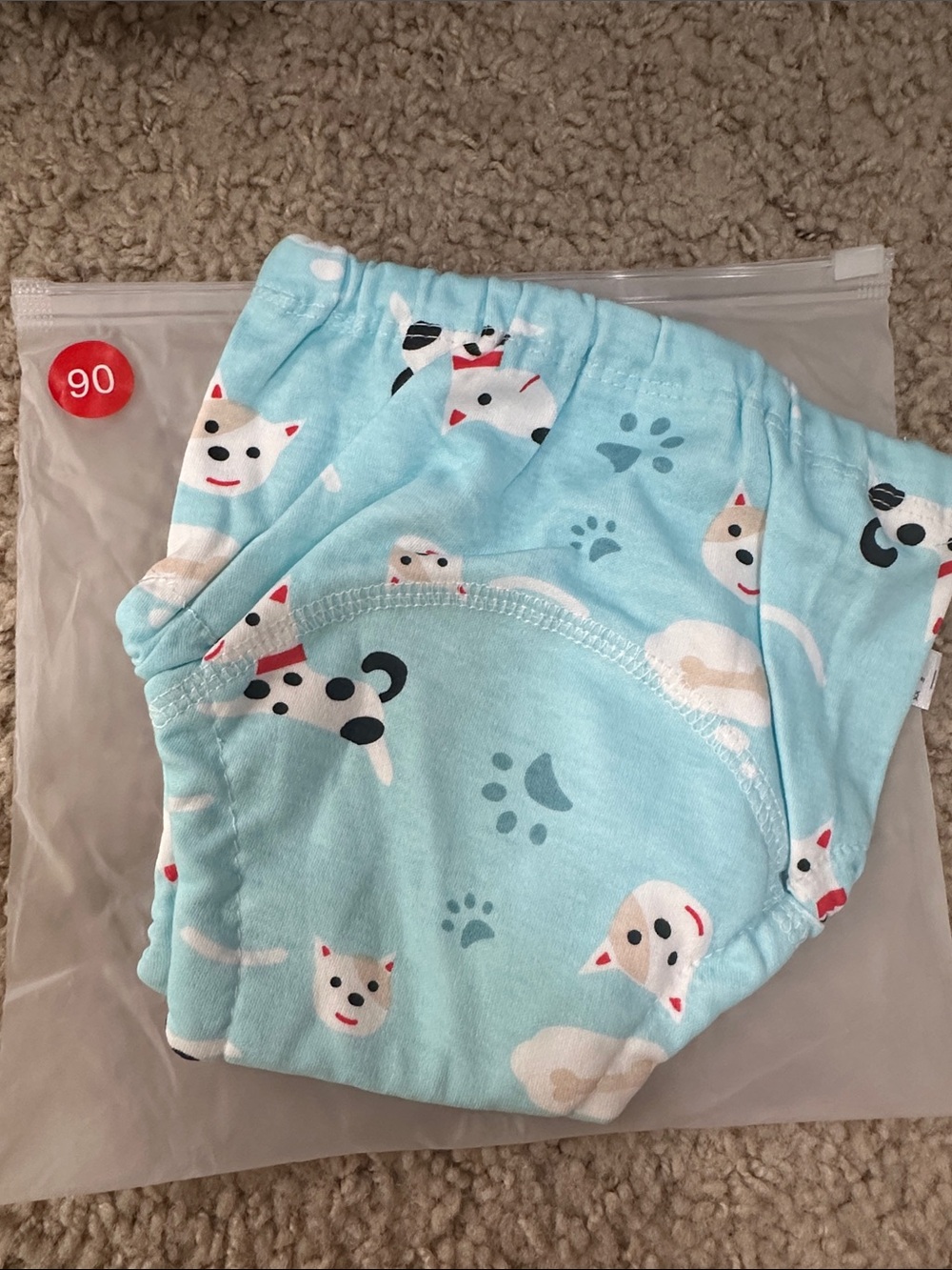 NEW Kids Dog Print Diaper Cover or Training Pants Underwear